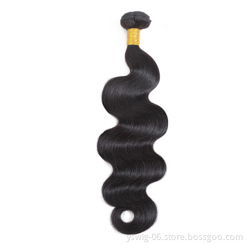 Real 8A Mink Peruvian Human Hair Extension Double Weft Body Wave Peruvian Virgin Hair 3 4 Bundles Factory Supplier Wholesale